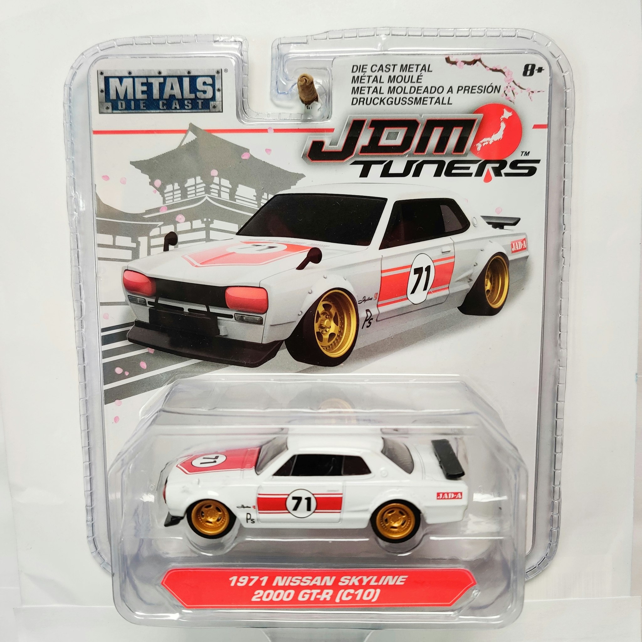 Skala 1/64 (1/55) Nissan Skyline 2000 GT-R (C10) JDM Tuners fr Jada