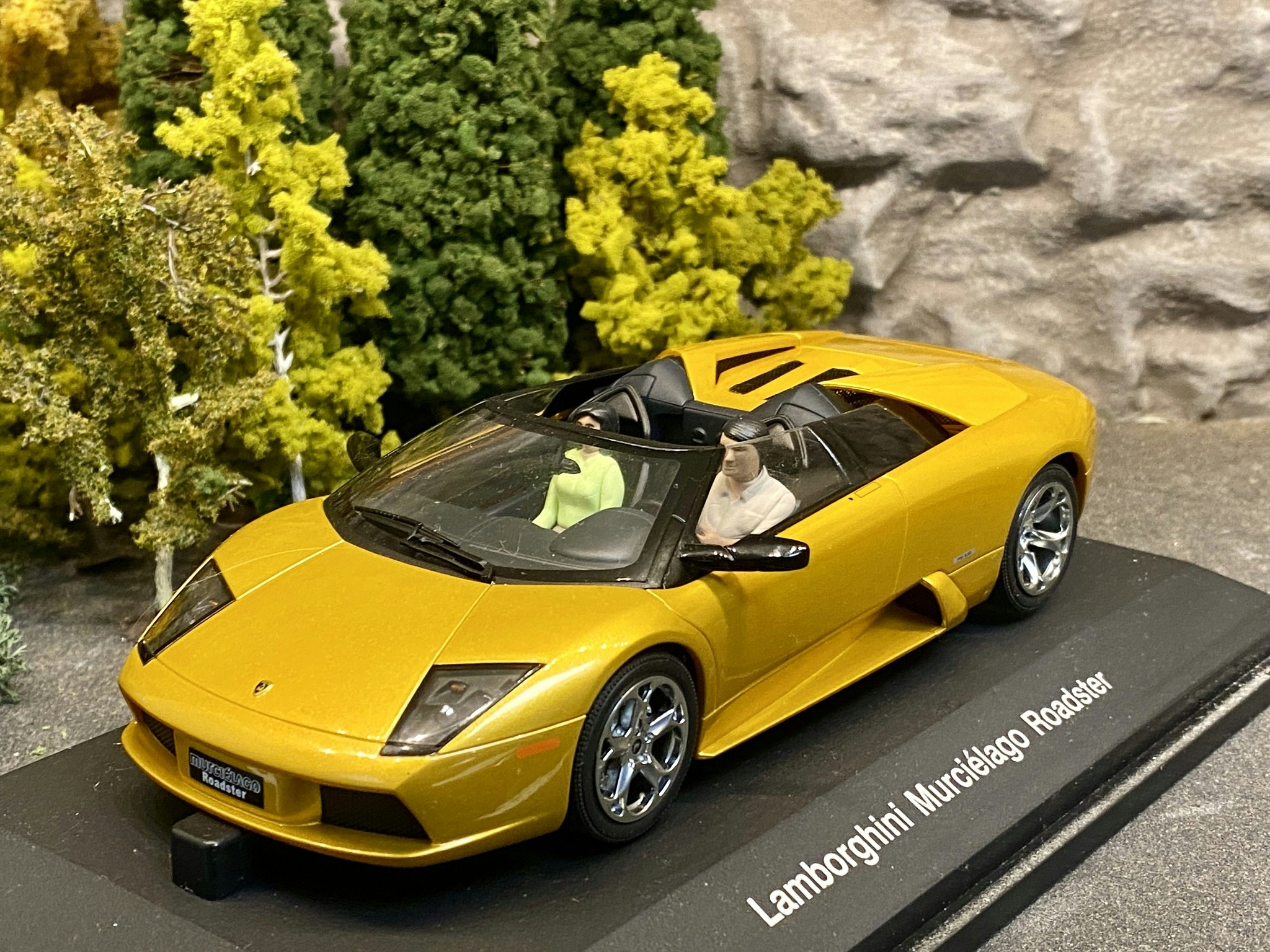 Skala 1/24 Analog Slotcar - Lamborghini Murciélago Roadster Gold fr AUTOart Slot Racing