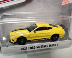 Skala 1/64 Ford Mustang Mach 1 2021 "GL Muscle" från Greenlight