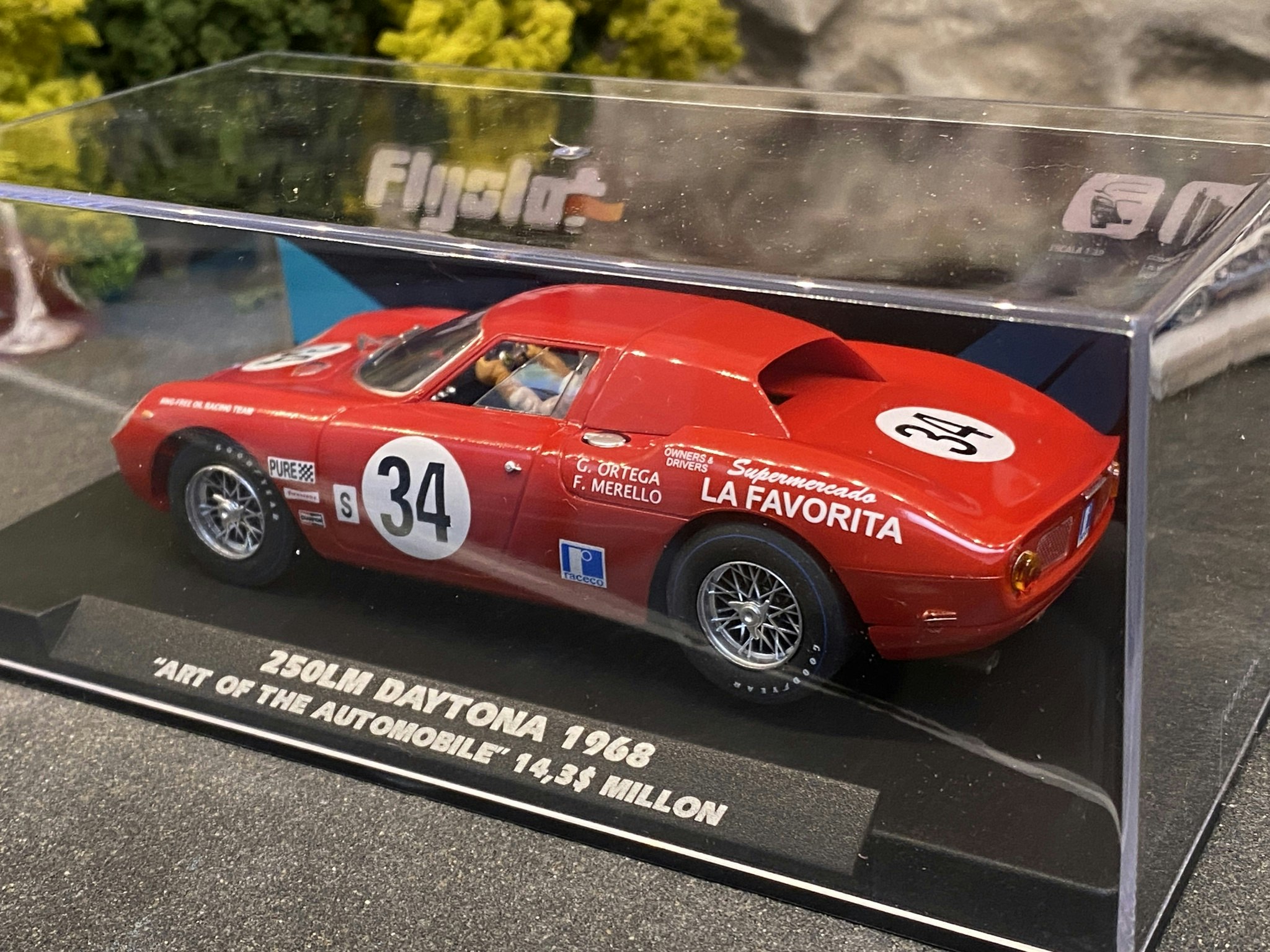 Scale 1/32 Analogue FLY slotcar: 250LM Daytona 1968 - Art of Automobile - 14,4 Million