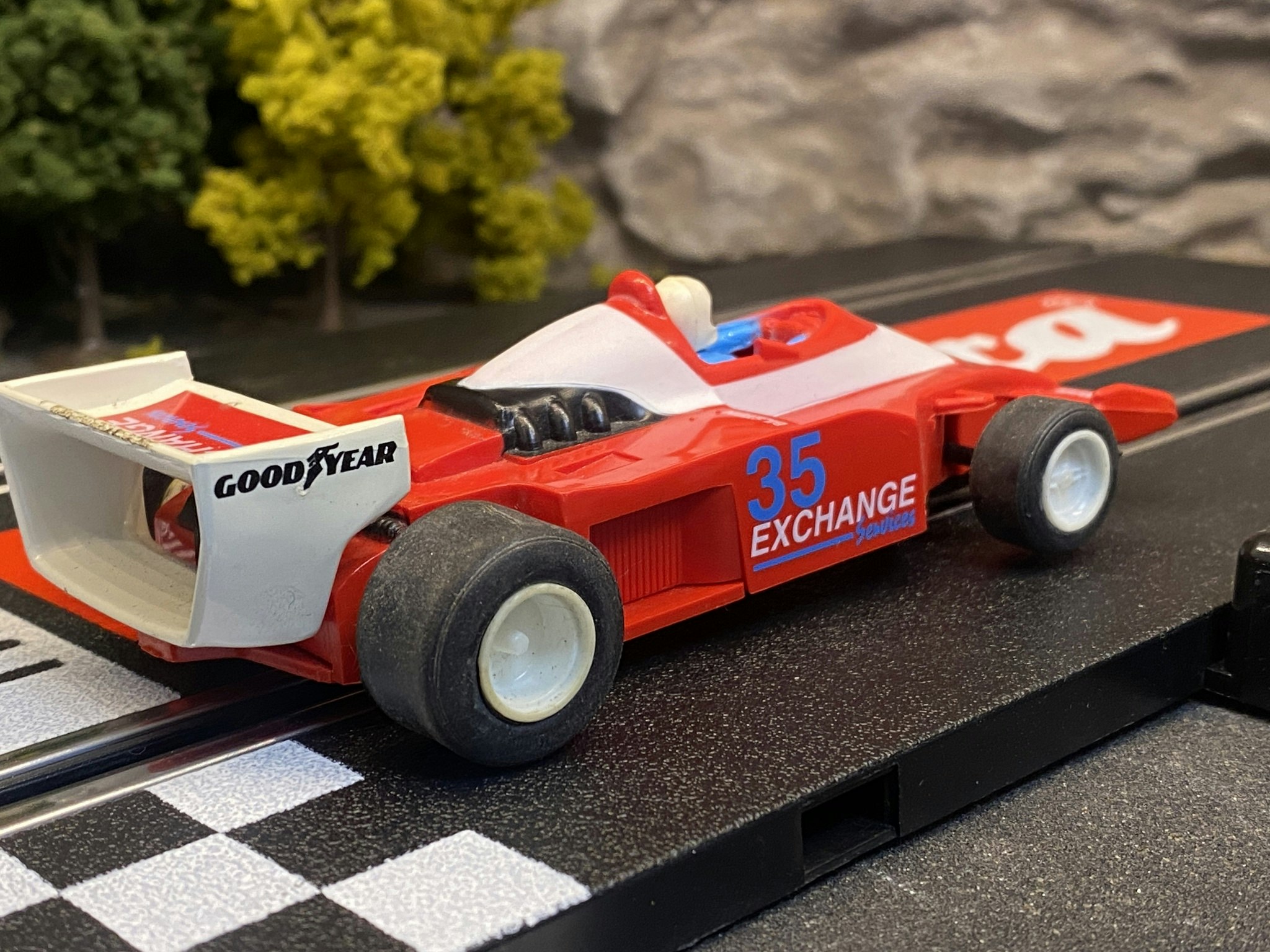 Skala 1/32 Begagnad/Used Analoge slotcar: F1 ""Exchange" fr Scalextric