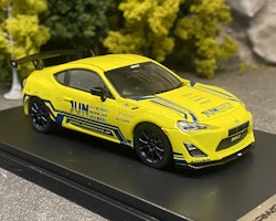 Skala 1/43 Toyota 86, Tuned by JUN, Yellow fr Tarmac Works