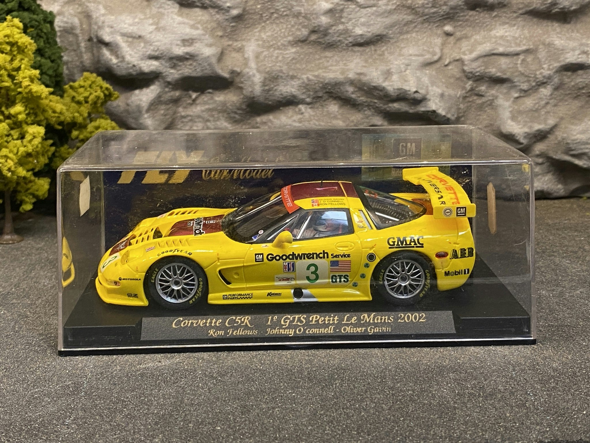 Scale 1/32 Analogue FLY slotcar: Chevrolet Corvette C5R, #3, 1st Petit Le Mans 2002