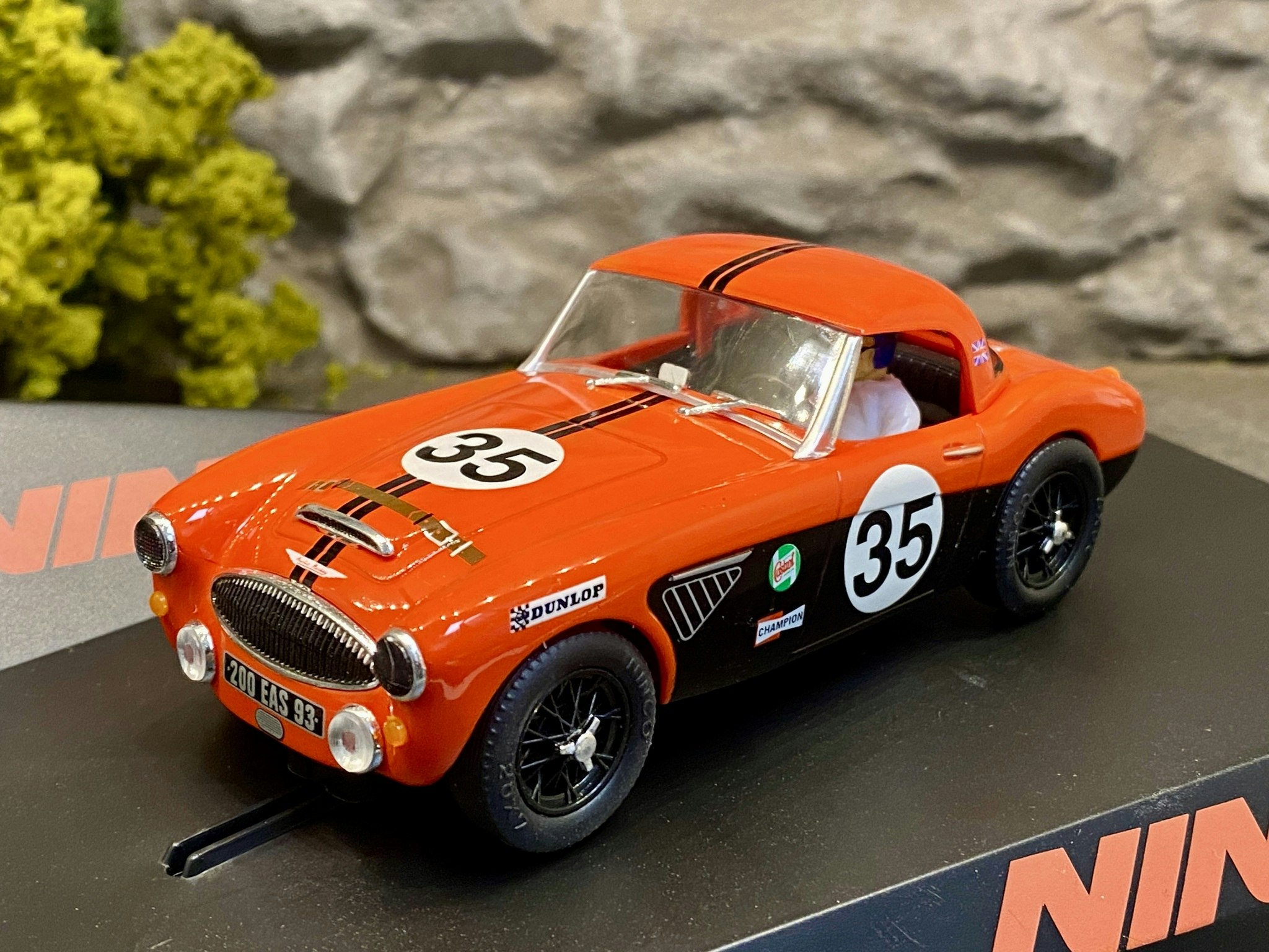 Skala 1/32 Begagnad/Used Analouge slotcar: Austin Healey - Sport Red fr Ninco