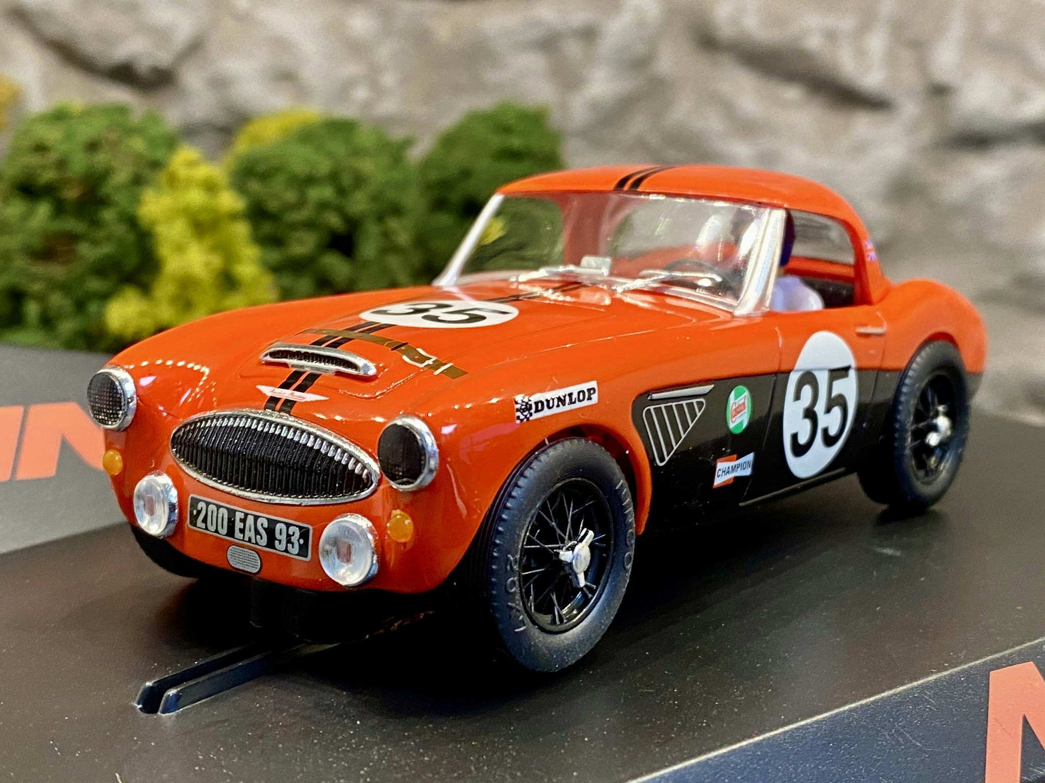 Skala 1/32 Begagnad/Used Analouge slotcar: Austin Healey - Sport Red fr Ninco