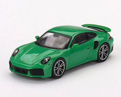 Skala 1/64 - Porsche 911 Turbo S Python Green fr MINI GT