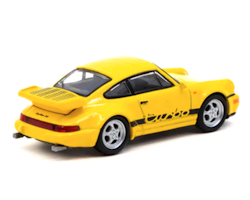 Skala 1/64 Porsche 911 Turbo, yellow - COLLAB64 Tarmac/Schuco