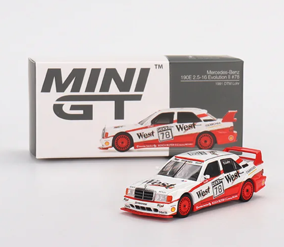 Skala 1/64 - Mercedes-Benz 190E 2.5 16 Evolution II DTM fr MINI GT