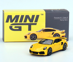 Skala 1/64 - Porsche 911 Turbo S, Racing Yellow fr MINI GT