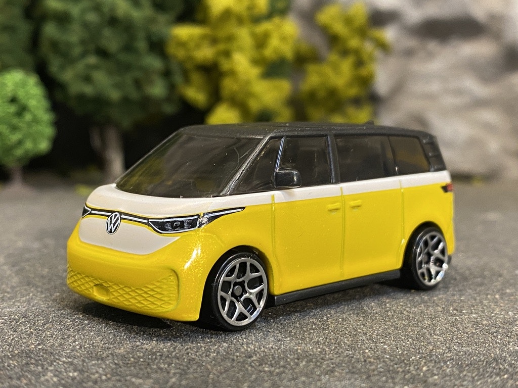 NEW! Skala 1/64, Hot Wheels: Volkswagen ID. Buzz, Yellow/white