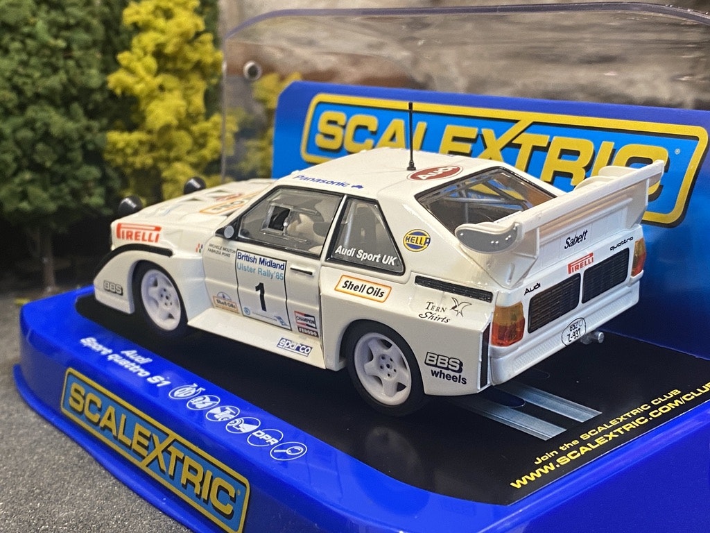 Skala 1/32 Audi Sport Quattro S2 1985 Rally Ulster Michéle Mouton/F.Pons f Scalextric