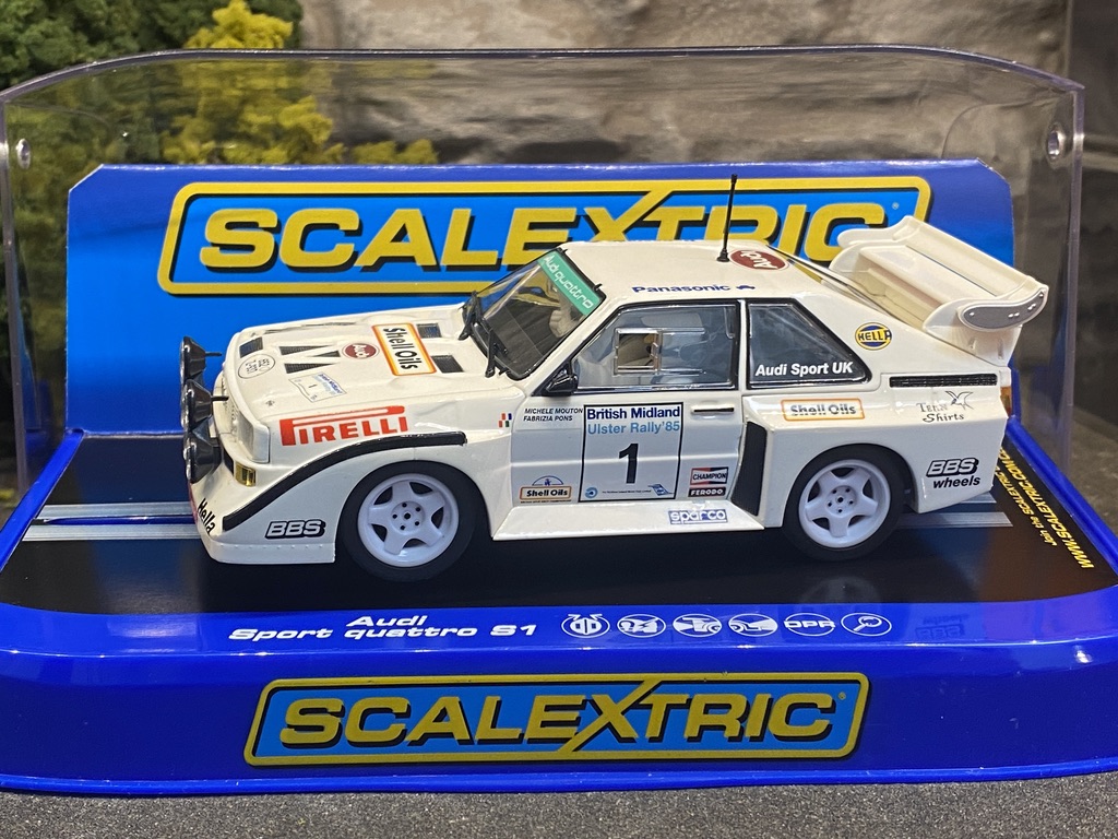 Skala 1/32 Audi Sport Quattro S2 1985 Rally Ulster Michéle Mouton/F.Pons f Scalextric