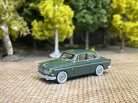 Scale 1/87 H0 - Volvo Amazon, Dark green with white wheel sides fr Wiking