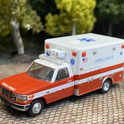 Skala 1/87 H0 - Ford F-350 Horton Ambulance, white/red fr PCX87