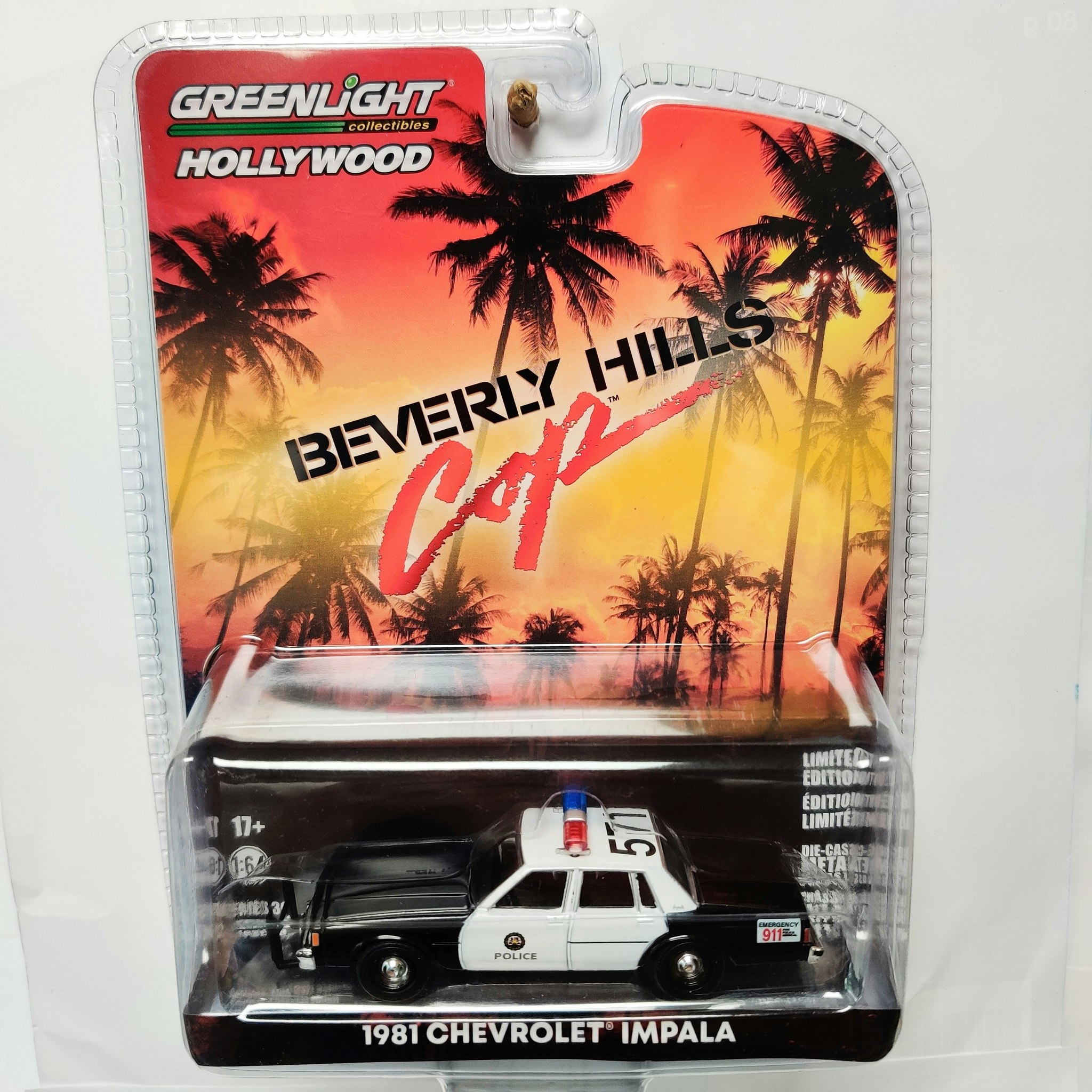 Skala 1/64 Greenlight "Beverly Hills Cop" Chevrolet Impala 1981