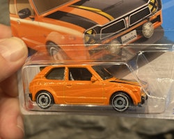 Skala 1/64 Hot Wheels, Honda Civic Custom 73' Orange w black details