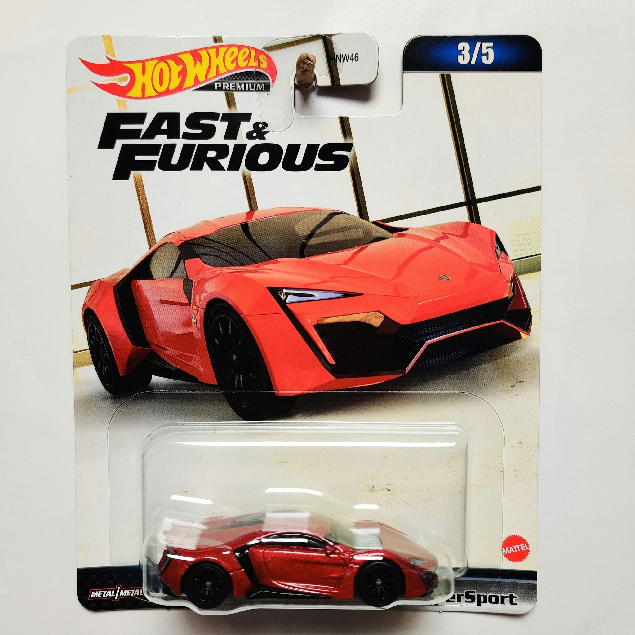 Skala 1/64 Hot Wheels Premium "Fast & Furious" W MOTORS Lykan Hypersport