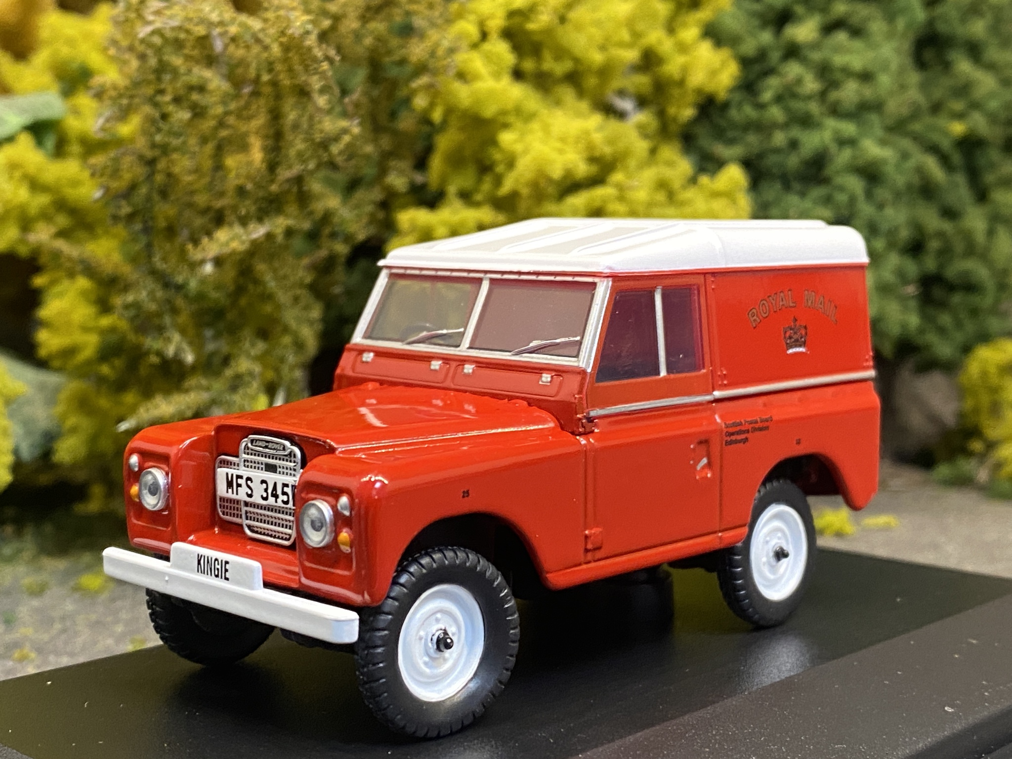 Skala 1/43 Land Rover Series III Royal Mail, Red, Rhd fr Oxford Commercials
