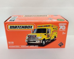 Skala 1/64 Matchbox 70 years - International Workstar Ambulance