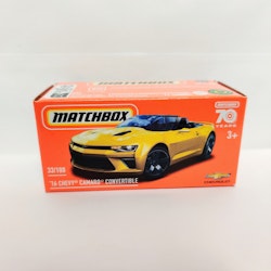 Skala 1/64 Matchbox 70-years: Chevy Camaro Convertible 16'