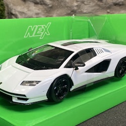 Skala 1/24 Lamborghini Countach LPI 800-4, White fr Nex models / Welly