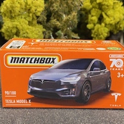 Skala 1/64 Matchbox 70 years - Tesla Model X, Grey