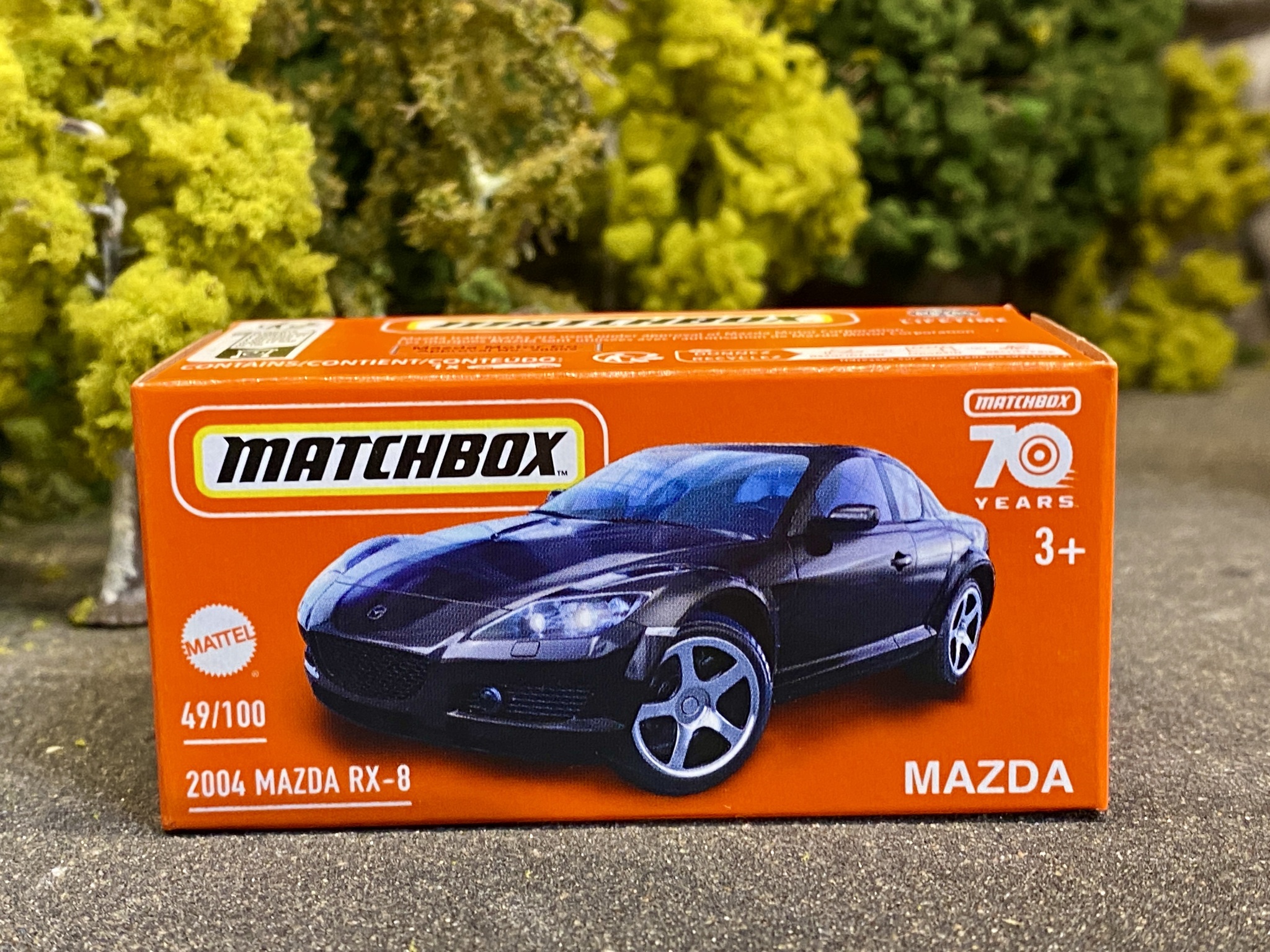 Skala 1/64 Matchbox 70 years - 2004 Mazda RX-8, Black