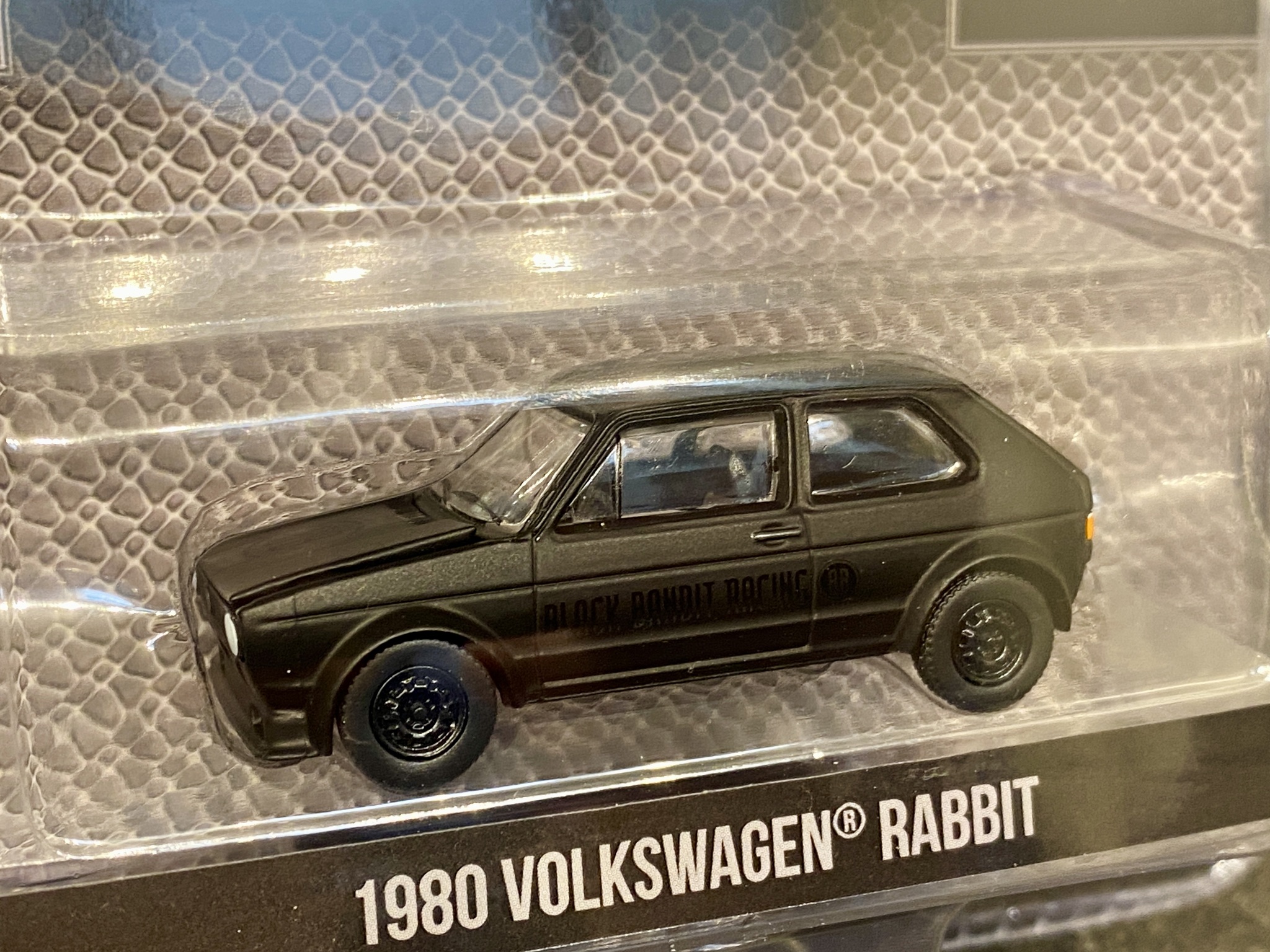Skala 1/64 Black Bandit fr Greenlight: VW Rabbit 1980', (Golf 1)