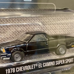 Skala 1/64 Black Bandit fr Greenlight: Chevrolet El Camino Super Sport 78'