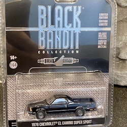 Skala 1/64 Black Bandit fr Greenlight: Chevrolet El Camino Super Sport 78'