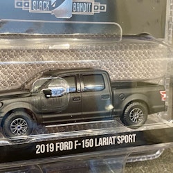 Skala 1/64 Black Bandit fr Greenlight: Ford F-150 Lariat Sport 2019'