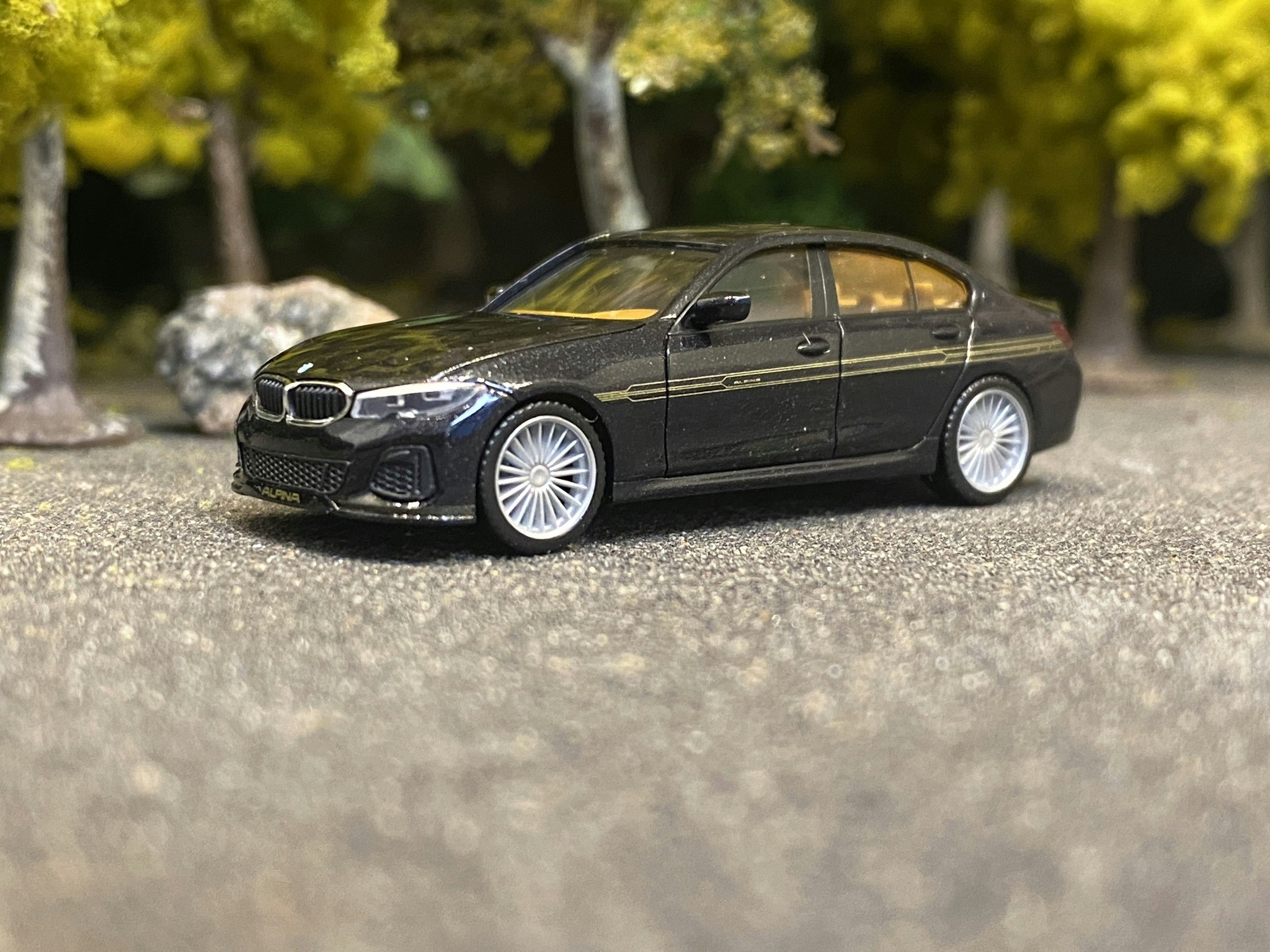 Skala 1/87 H0, BMW Alpina B3 TM, Svart från Herpa