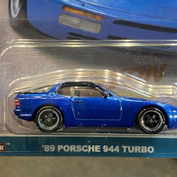 Skala 1/64 Hot Wheels Premium Canyon: Porsche 944 Turbo 89', Blue