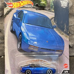 Skala 1/64 Hot Wheels Premium Canyon: Porsche 944 Turbo 89', Blue