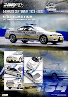 Skala 1/64 NISSAN SKYLINE GT-R R33 Le Mans Official Pace Car fr Inno64