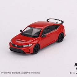 Skala 1/64 Honda Civic Type R, R Red 2023, Advan GT Wheel fr MINI GT