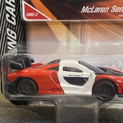 Skala 1/64 fr Majorette - Racing Cars: McLaren Senna. Red/white/black