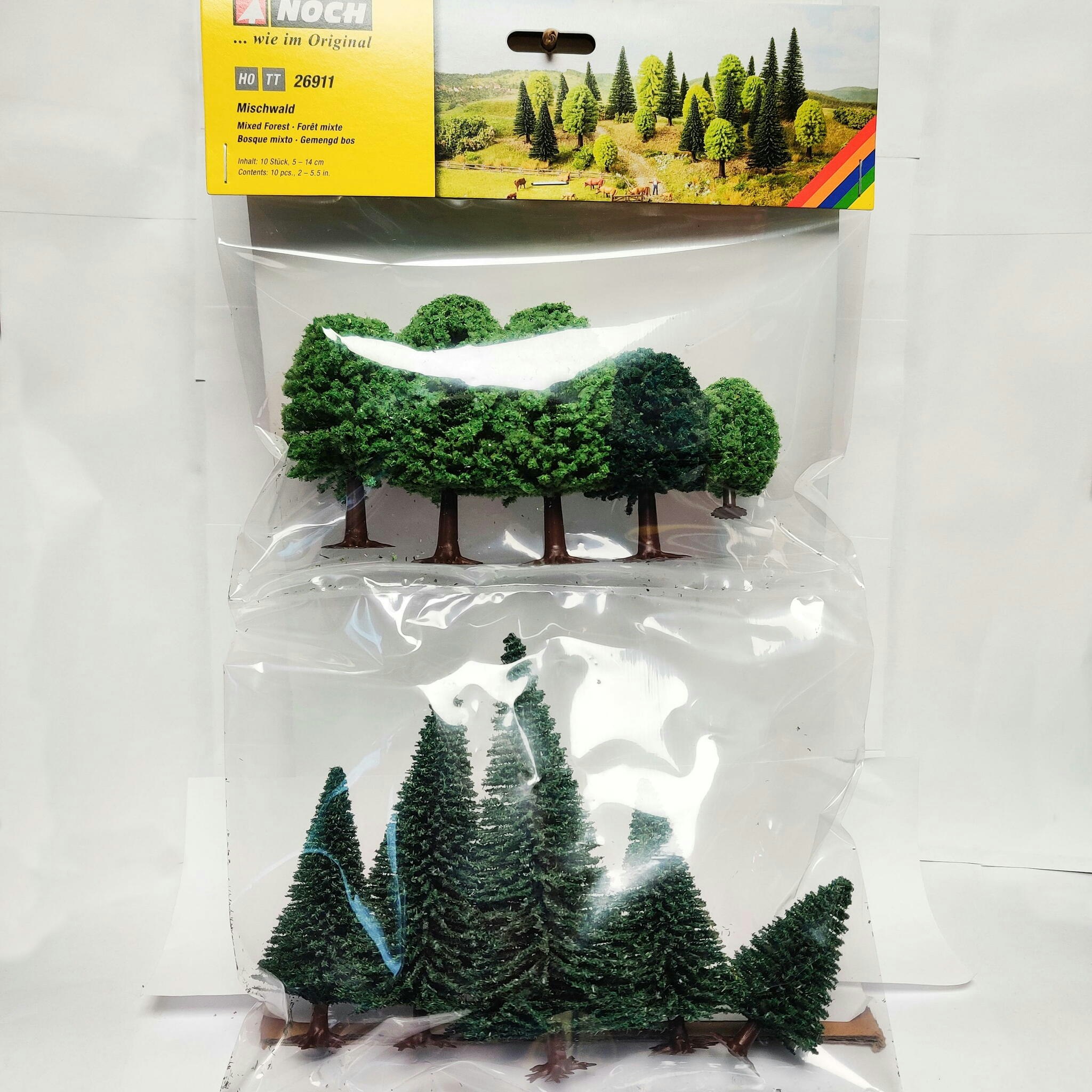 NOCH 26911 H0 TT Skogsträd Mix/Mixed forest trees 10 stycken/pcs