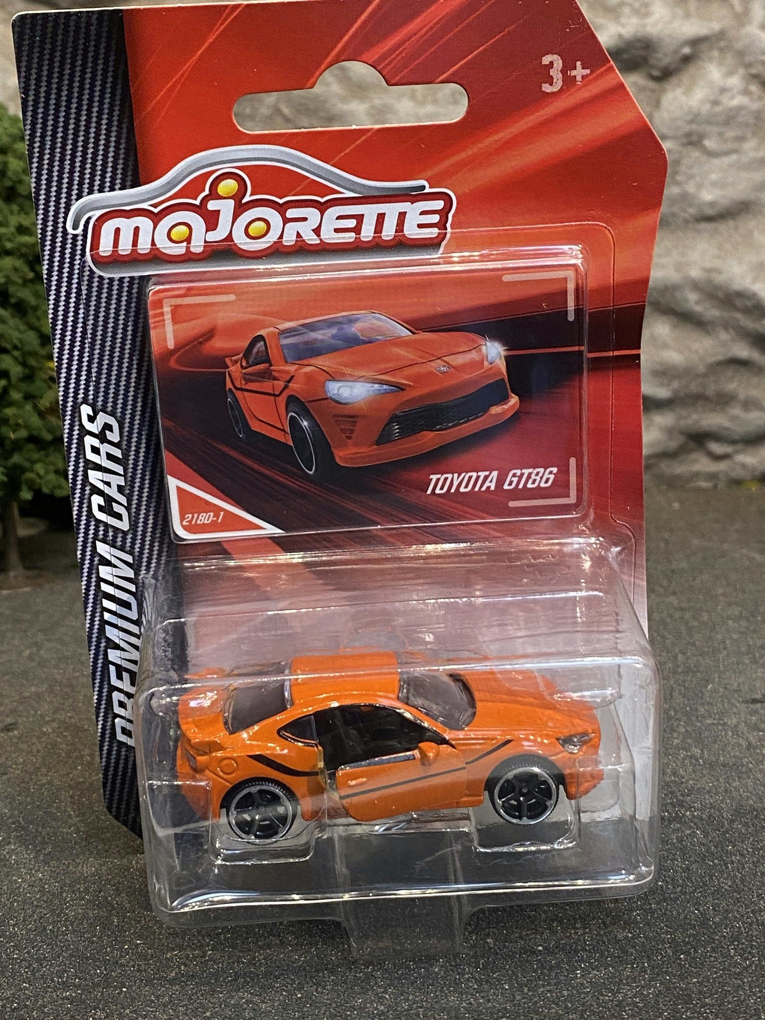 Skala 1/64 fr Majorette - Premium Cars: Toyota GT86, Orange