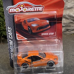 Skala 1/64 fr Majorette - Premium Cars: Toyota GT86, Orange
