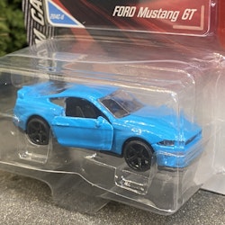 Skala 1/64 fr Majorette - Premium Cars: Ford Mustang GT, blue