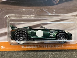 Skala 1/64 Hot Wheels, Forza - Jaguar F-type Project 7 15', British R green
