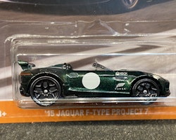 Skala 1/64 Hot Wheels, Forza - Jaguar F-type Project 7 15', British R green