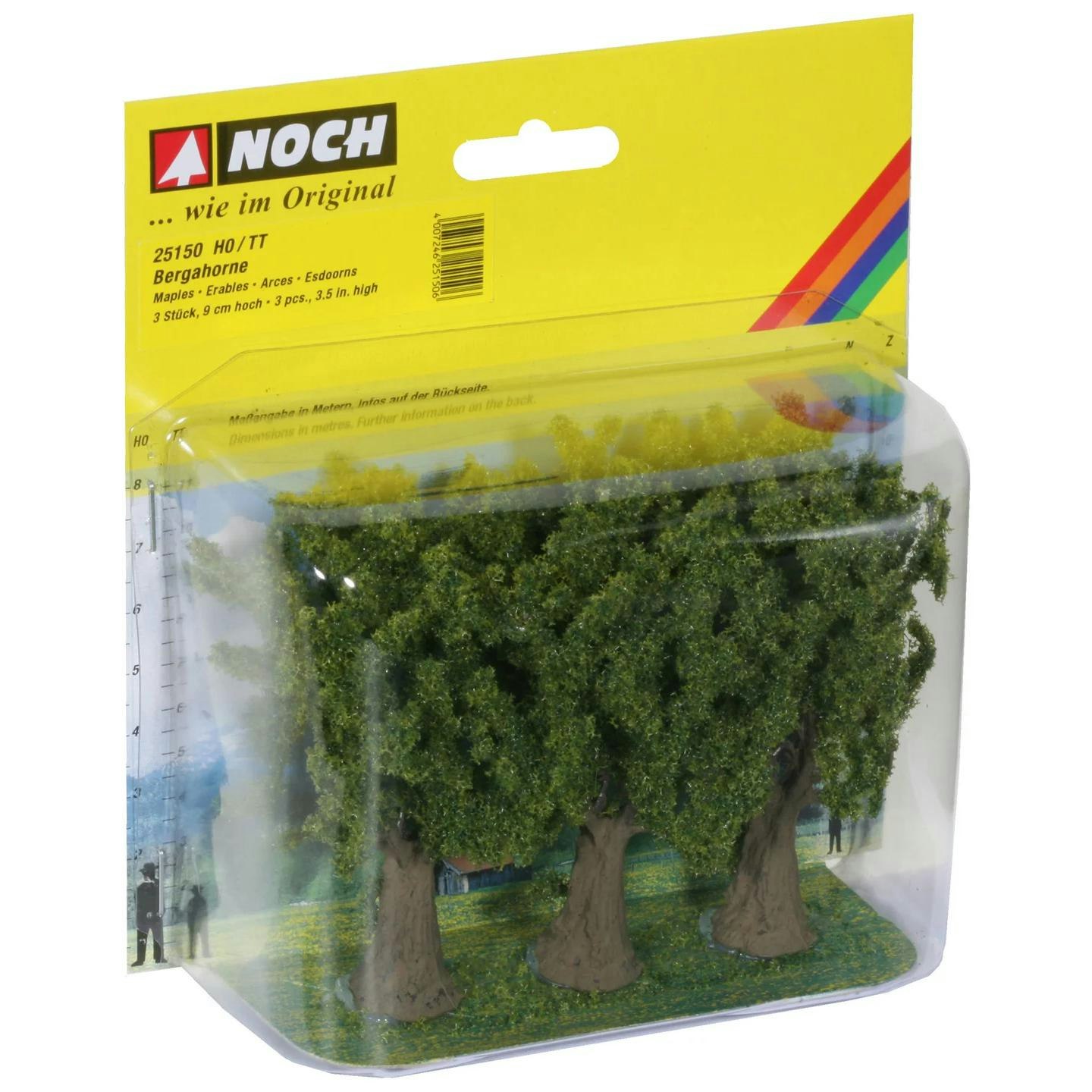 NOCH 25150 H0 TT Lönn träd/Maples Tree 3 stycken/pcs