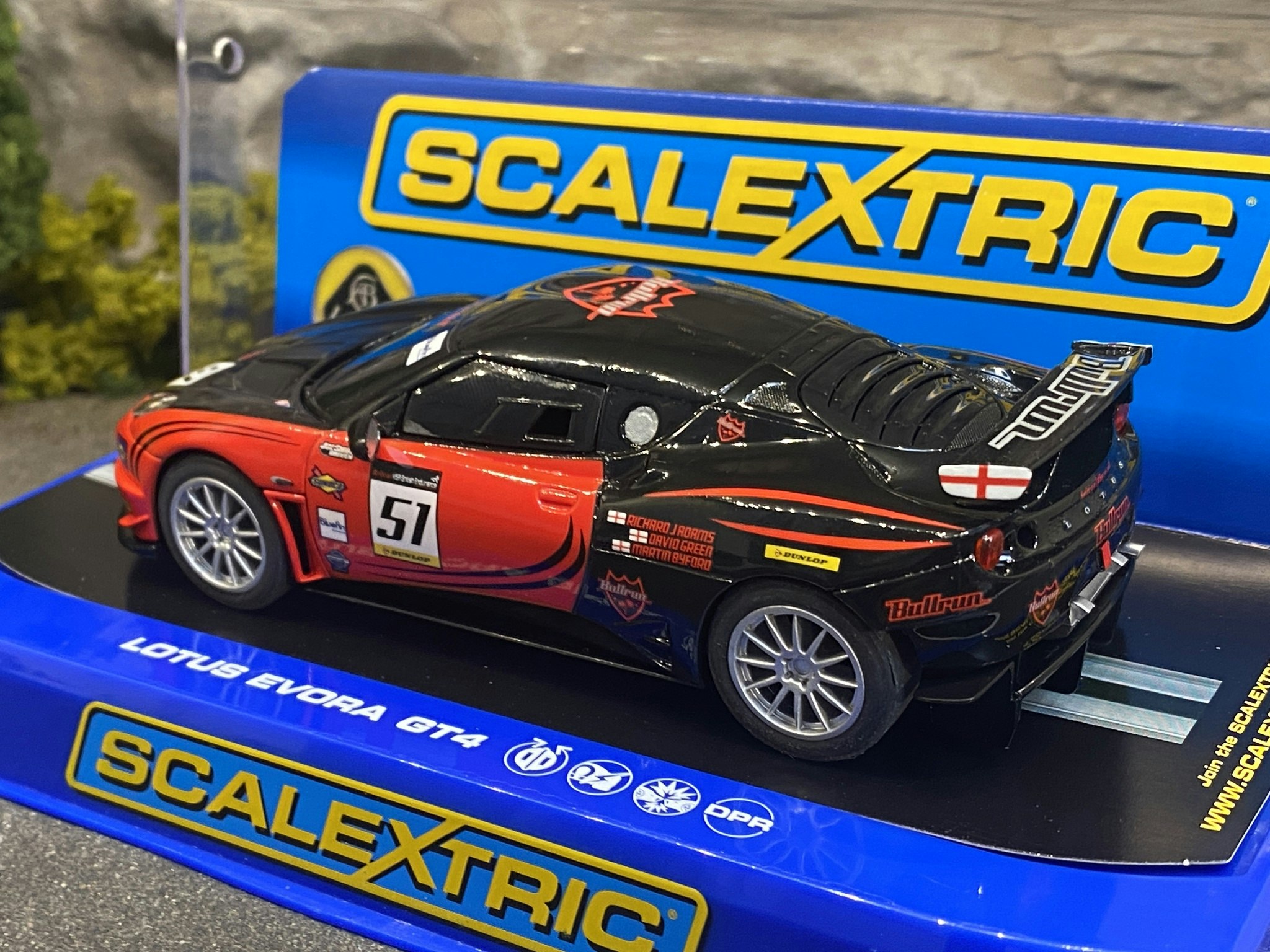 Skala 1/32 Analogue Slotcar: Lotus Evora GT4 #51 fr Scalextric