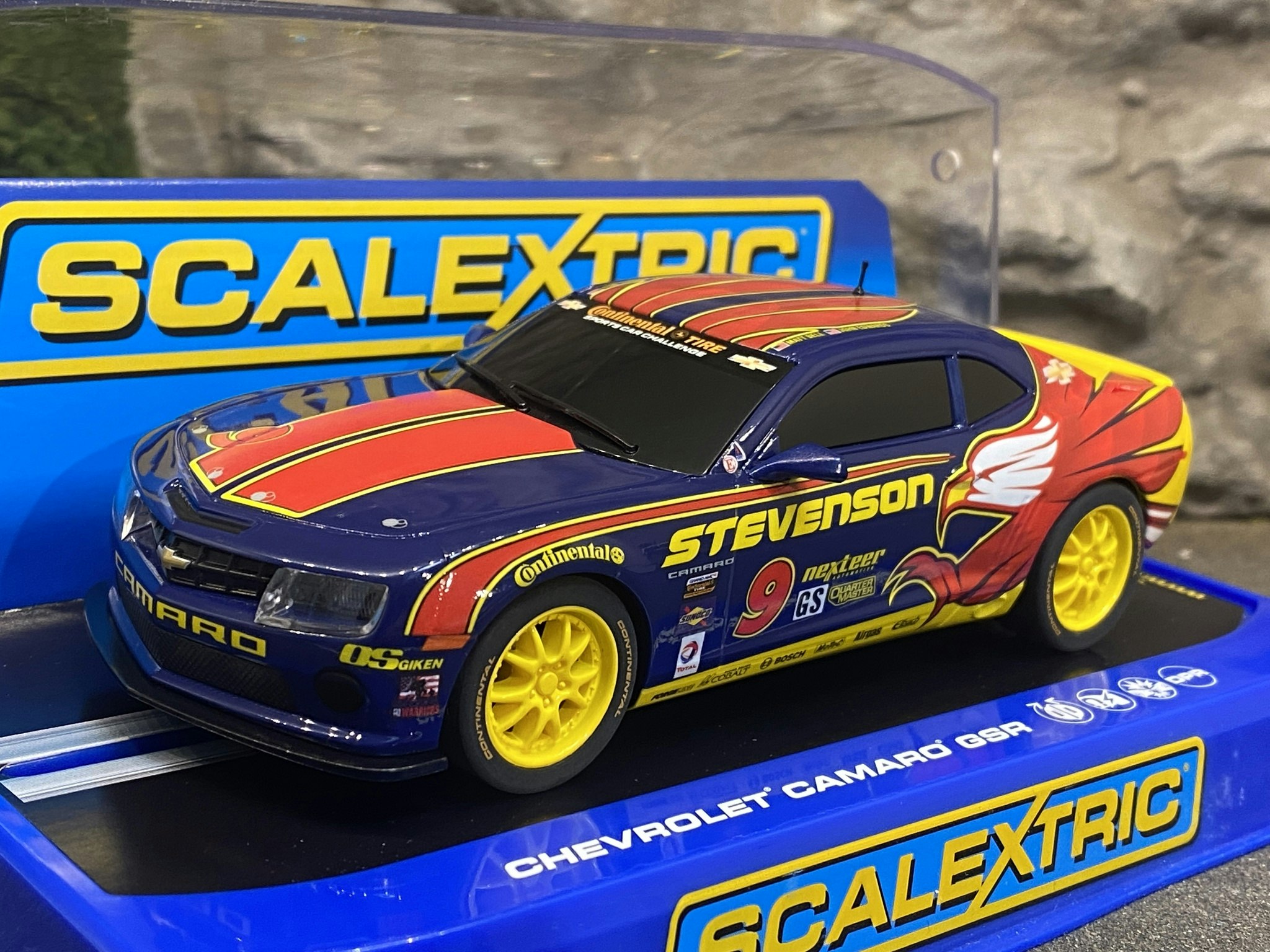 Skala 1/32 Analog Slotcar - Chevrolet Camaro GSR Stevenson fr Scalextric