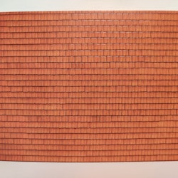 NOCH 56670 takpannor röda tegelpannor/Roof Tile, red - 3D Cardboard Sheet 25x12,5 cm f H0 & TT