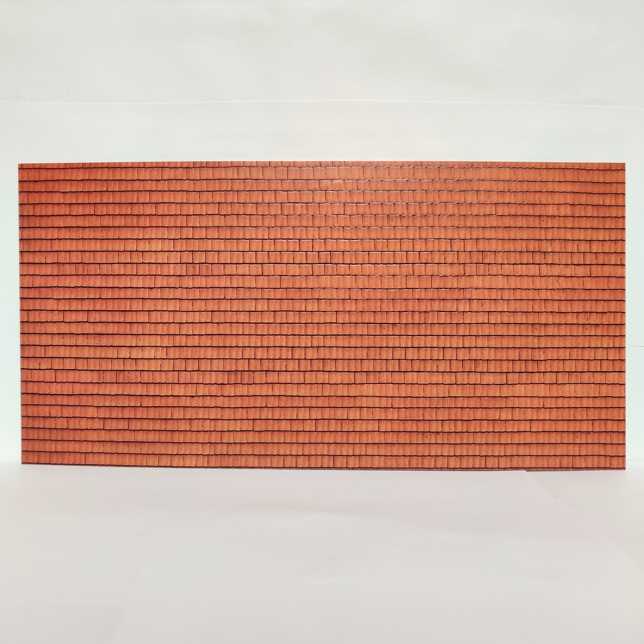 NOCH 56670 takpannor röda tegelpannor/Roof Tile, red - 3D Cardboard Sheet 25x12,5 cm f H0 & TT