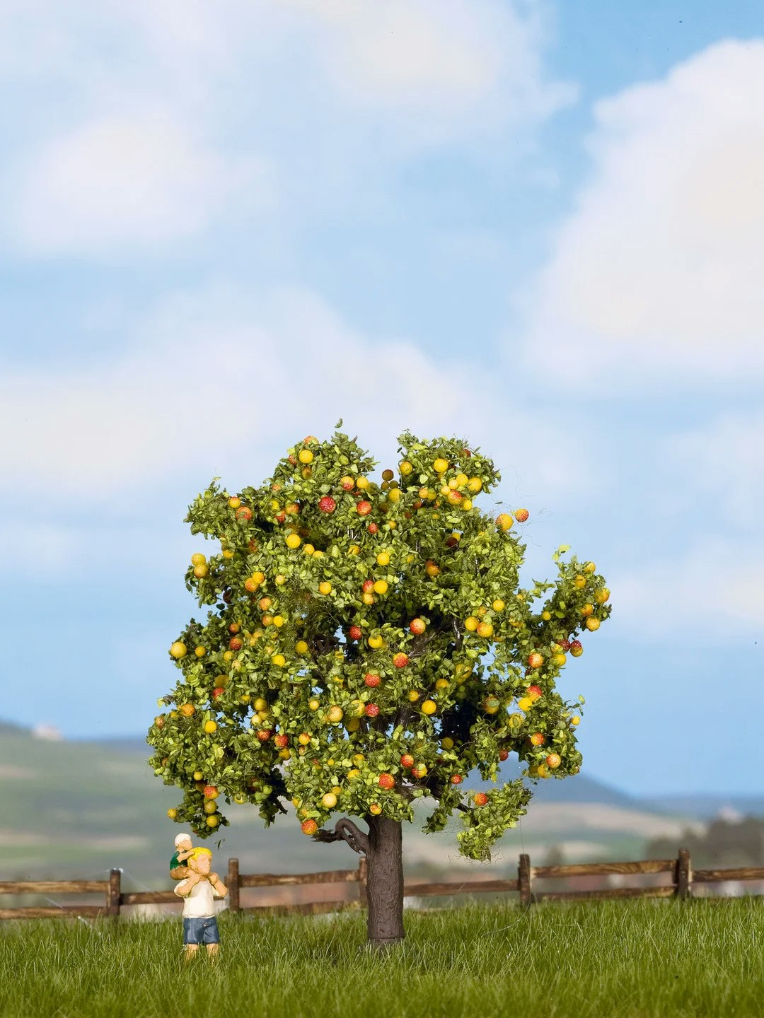 NOCH 21560 H0 TT N Äppelträd m frukt/Appletree w fruit 8 cm högt/High