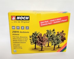 NOCH 25615 H0 TT N Z Blommande Frukt träd/Fruit trees blossoming  5 stycken/pcs